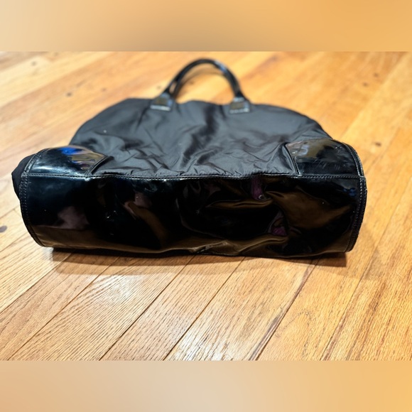 Tory Burch Black Nylon Tote with Logo - Picture 5 of 6